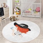 - RealHomes Dijital Baskılı Kaymaz Tabanlı Comfort Çocuk Odası Yuvarlak Halı - Realhomes  Fashion Girl Çocuk & Genç Odası Makinede Yıkanabilir Kaymaz Tabanlı Yuvarlak Çocuk Halısı Realhomes